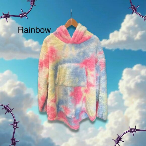 Anthropologie Other - Oversized Wearable Blanket Hoodie for Kid Women Men Avacado camo snuggie NWT